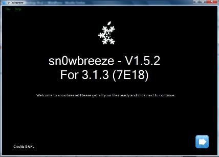 Sn0wbreeze 3.1.3 v1.5.2 to Jailbreak iPhone 3G, 3GS 3.1.3 Firmware