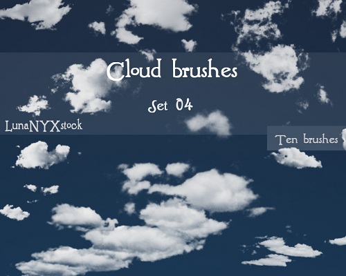 Cloud Brushes For Photoshop CS