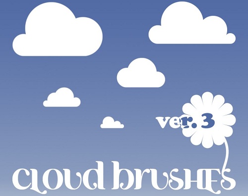 Comic Fluffy Cloud Brushes For Photoshop